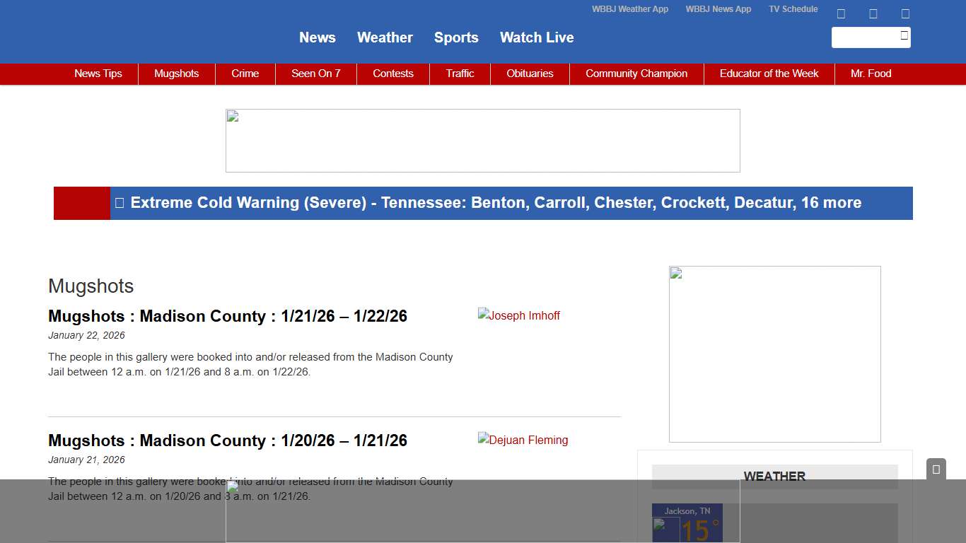 Mugshots Archives - WBBJ TV