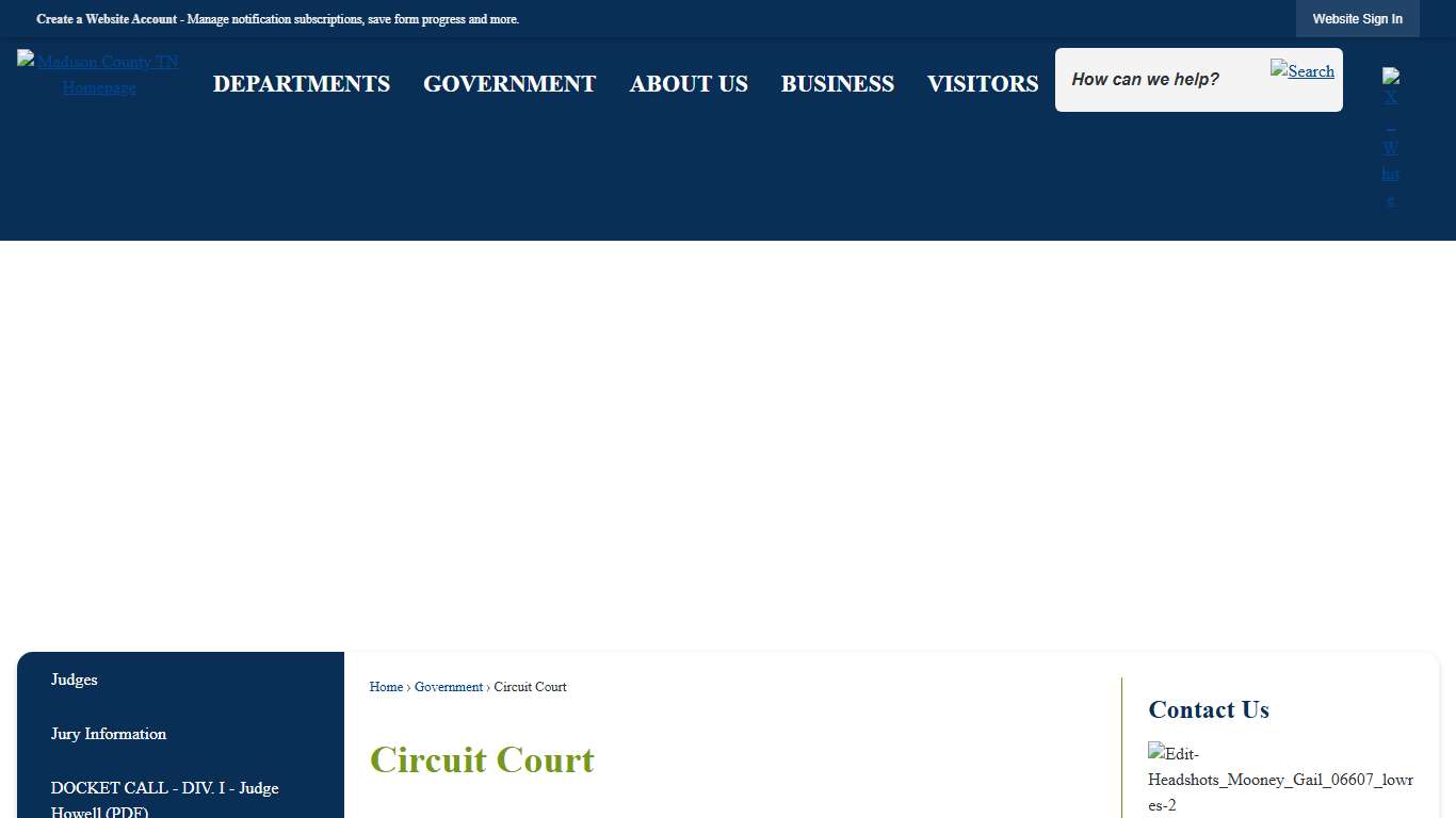 Circuit Court Madison County, TN - Official Website